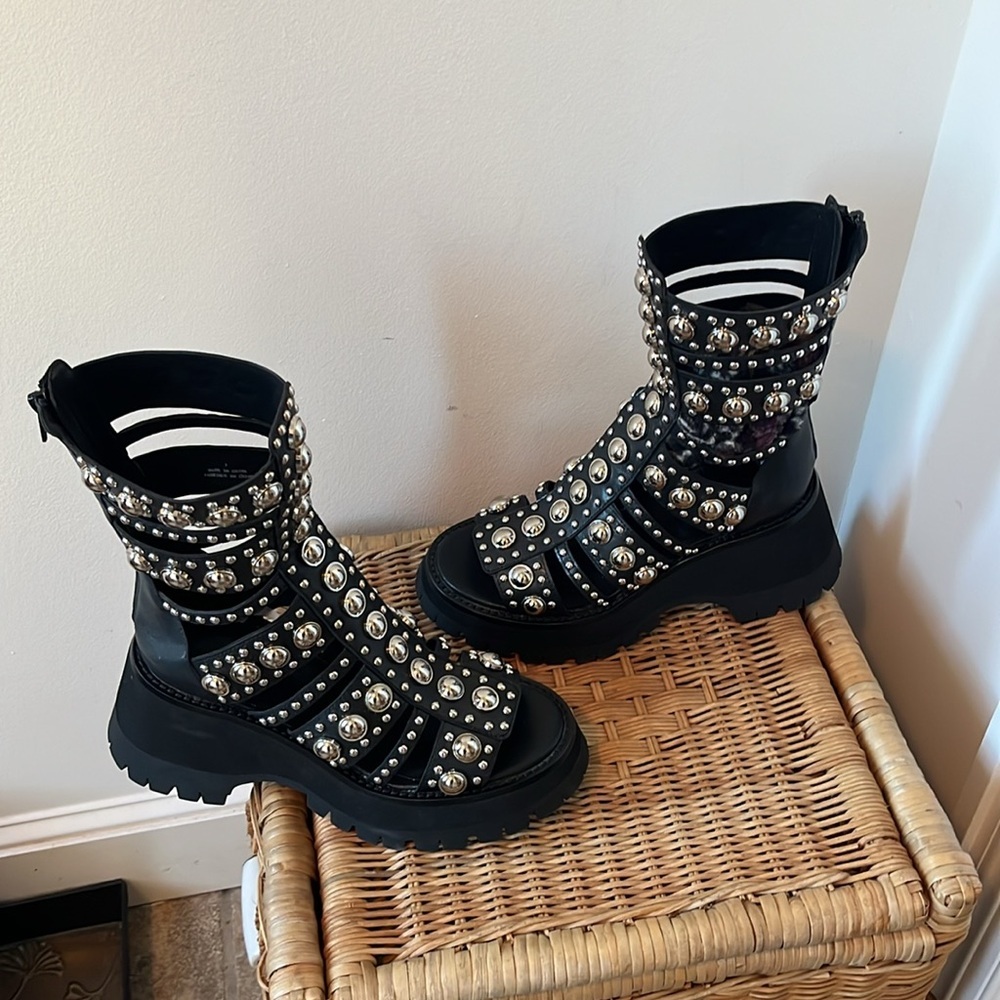 Free People Siren Studded Gladiator Sandals Size 7 NEW - Picture 8 of 14